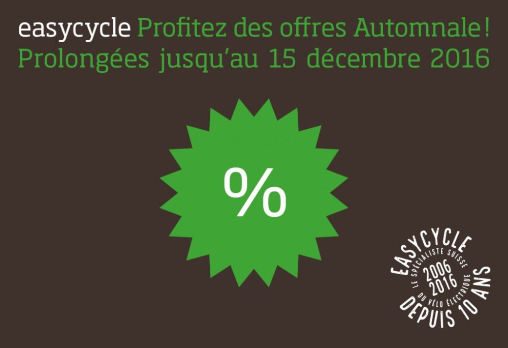 Les offres Easycycle sont prolong&eacute;es jusqu'au 15 d&eacute;cembre ! Profitez-en !